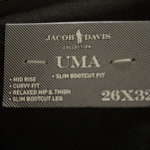 Jacob Davis jeans mid rise curvy fit relaxed hips & thighs bootcut 26×32 - Picture 5 of 5